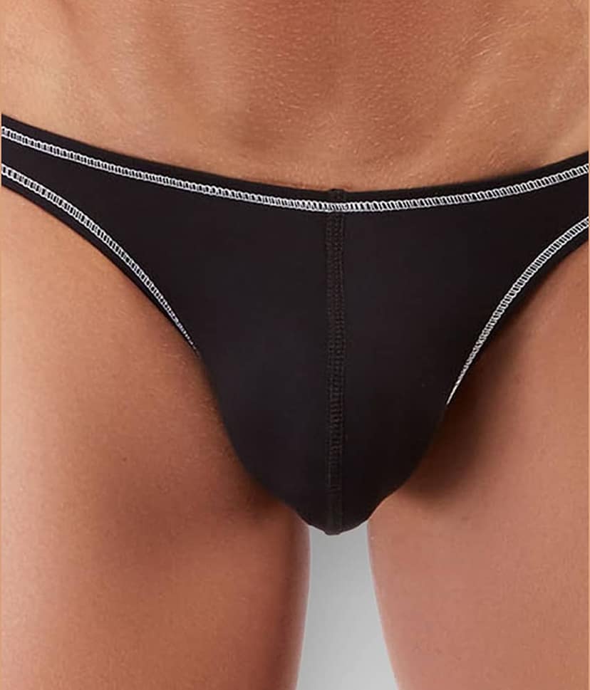 Bruchi Club Pack of 1 Microfibre Bikini For Men's ( Black ) view 2