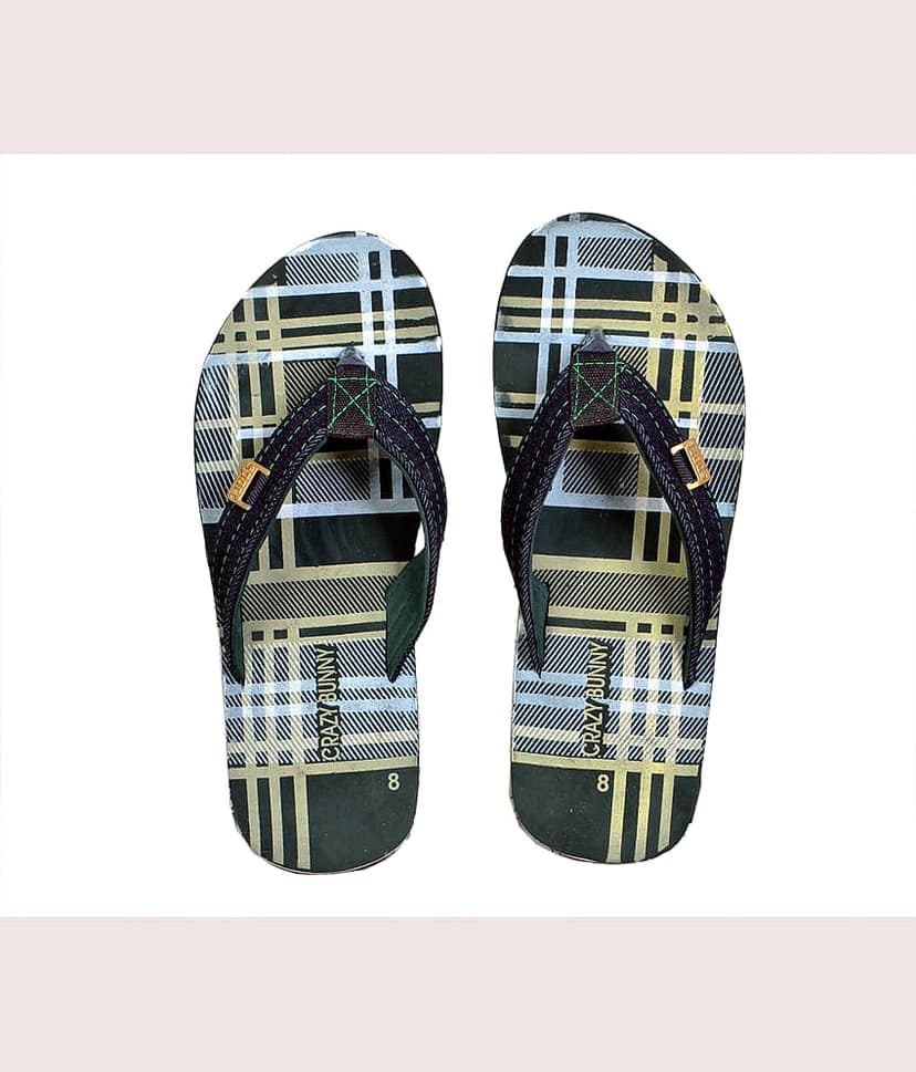 Crazy Bunny - Green Men's Thong Flip Flop