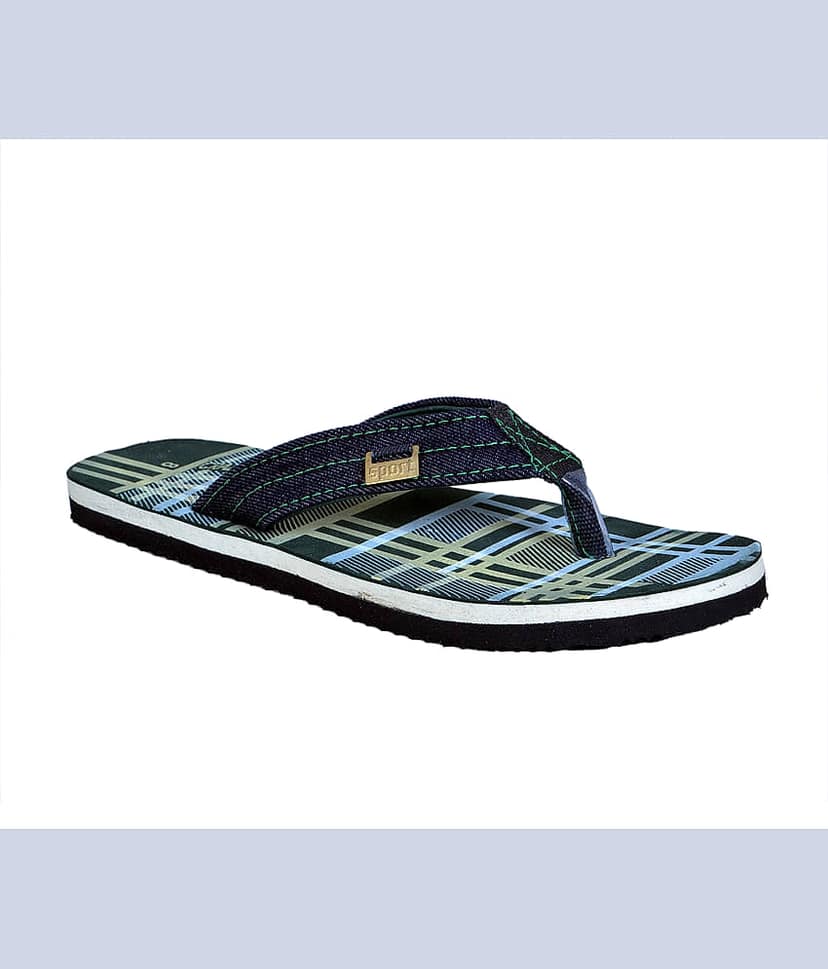 Crazy Bunny - Green Men's Thong Flip Flop view 2