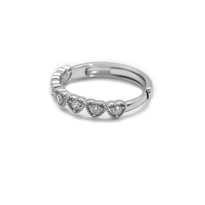 Silver Love Track Ring view 6