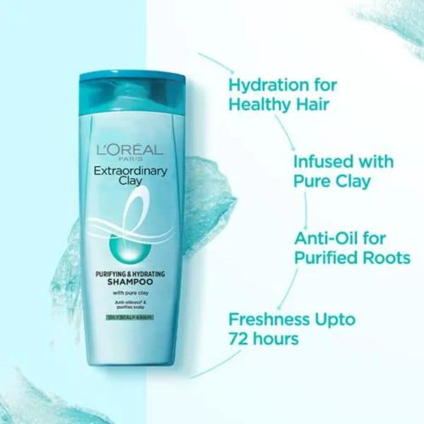 L'Oreal Paris Extraordinary Clay Shampoo 360 Ml view 2