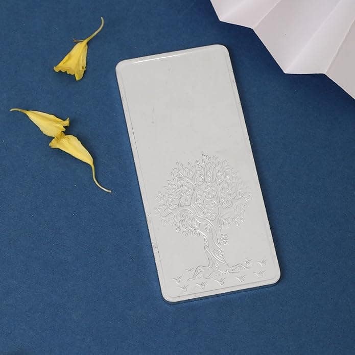 100g Fine Silver Bar 999 Purity | Pure Silver Biscuit | Investment Grade Silver Bullion view 3