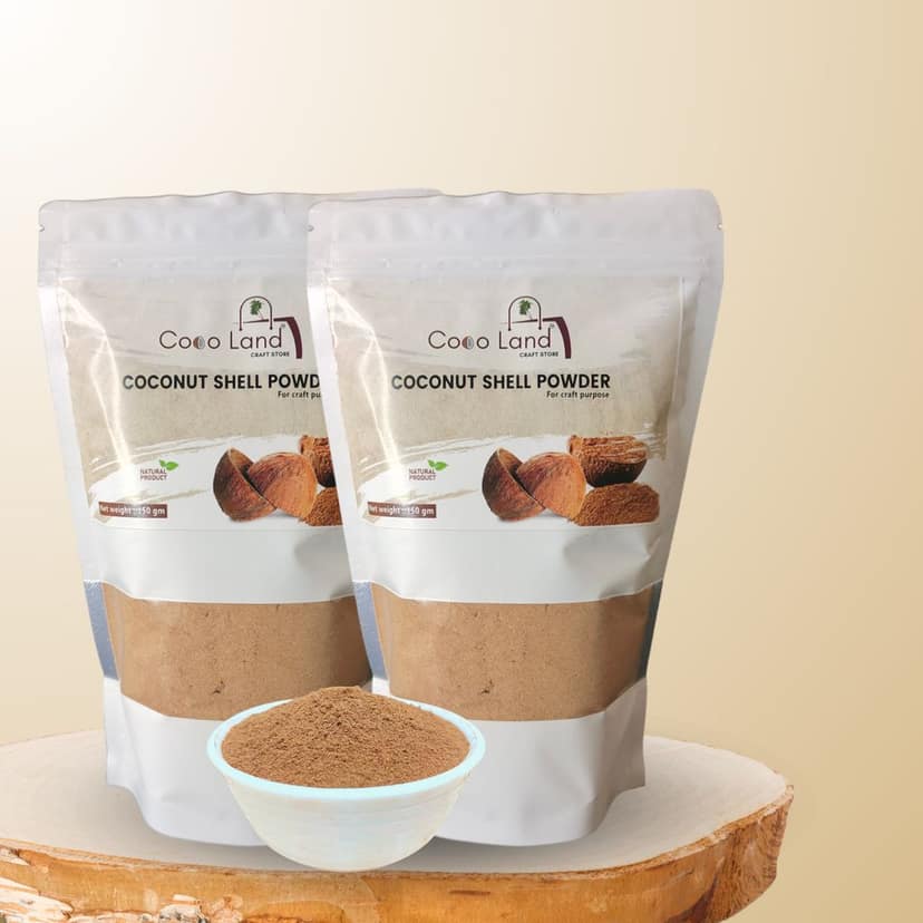 CocoLand Coconut Shell Powder 150 g Pack / For Craft Making