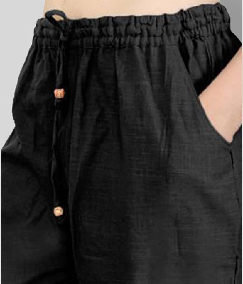 Lee Moda - Black Cotton Blend Slim Fit Women's Casual Pants ( Pack of 1 ) view 2