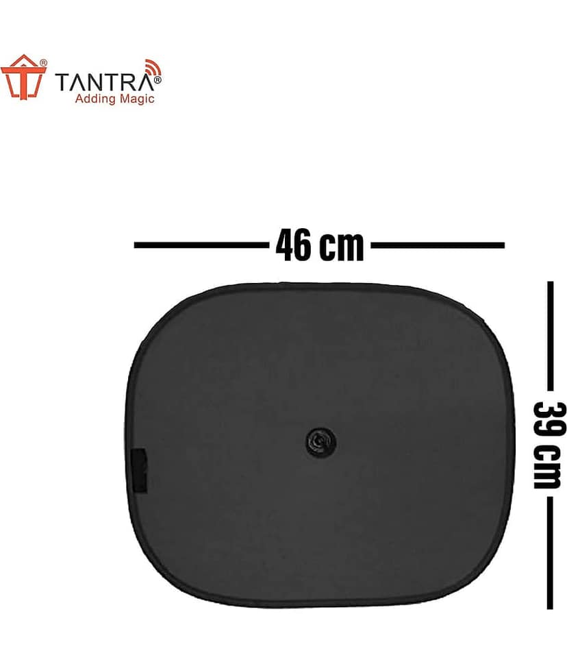 TANTRA Car Sun Shade for Side Windows (Black) Pack of 2 view 2