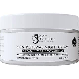 COCOBEE Skin Renewal Night Cream Pack of 1 (50g) Rejuvenates, Hydrates Restores Radiance While You Sleep