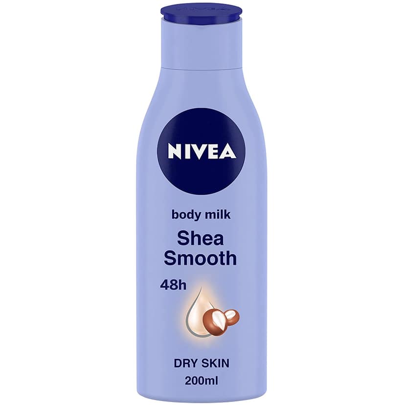 Nivea Body Lotion, Shea Smooth Milk, For Dry Skin, 200 ml