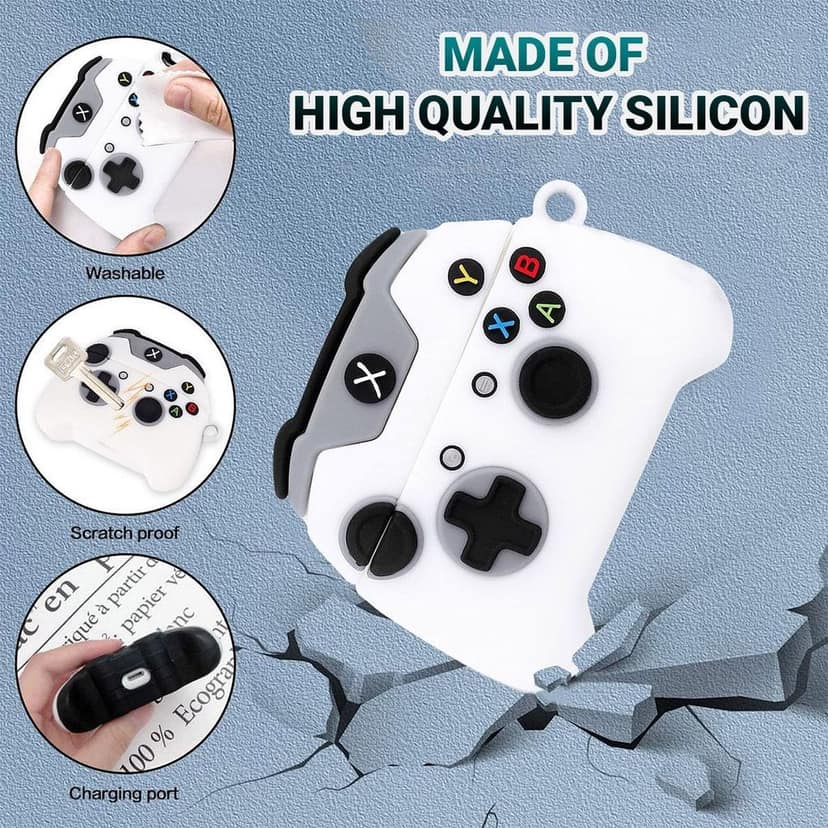 LIRAMARK Cute Cartoon Design Case Cover for Airpods Pro 2 Case (2023/2022), Designer AirPods Pro 2nd Generation Cover (Gaming Remote) view 5