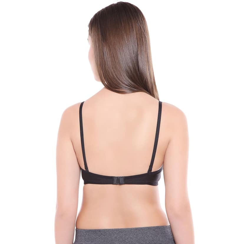 Bodycare Women Poly Cotton Full Coverage Non Padded Regular Bra Pack - 2 E1518BW view 4