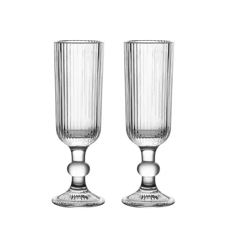 Wine Glasses | 150 ML | Premium, Champagne, Crystal, Vintage, Italian Glass Mug | Perfect for Home, Bar, Casino Party |