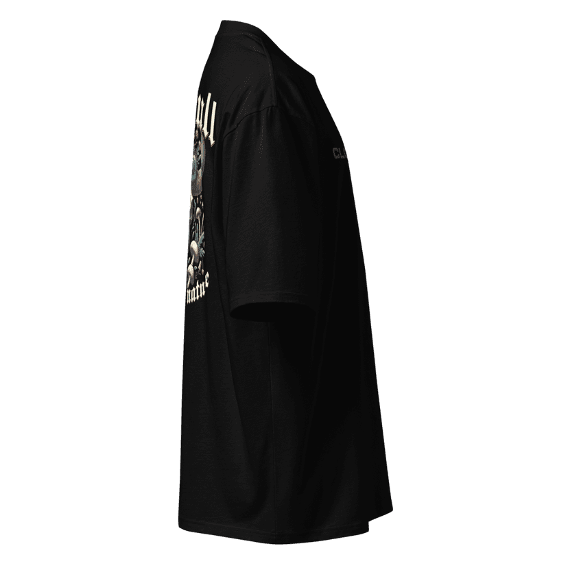 Oversized heavyweight t-shirt (Old Bull, 220 gsm, Black) view 4