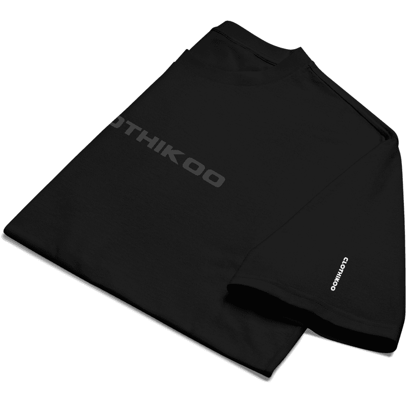 Oversized heavyweight t-shirt (Old Bull, 220 gsm, Black) view 6