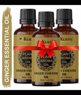 KURAIY Ginger Slimming Essential Oil Lifting Firming Hip Lift Up Fat Burner Pack of 3