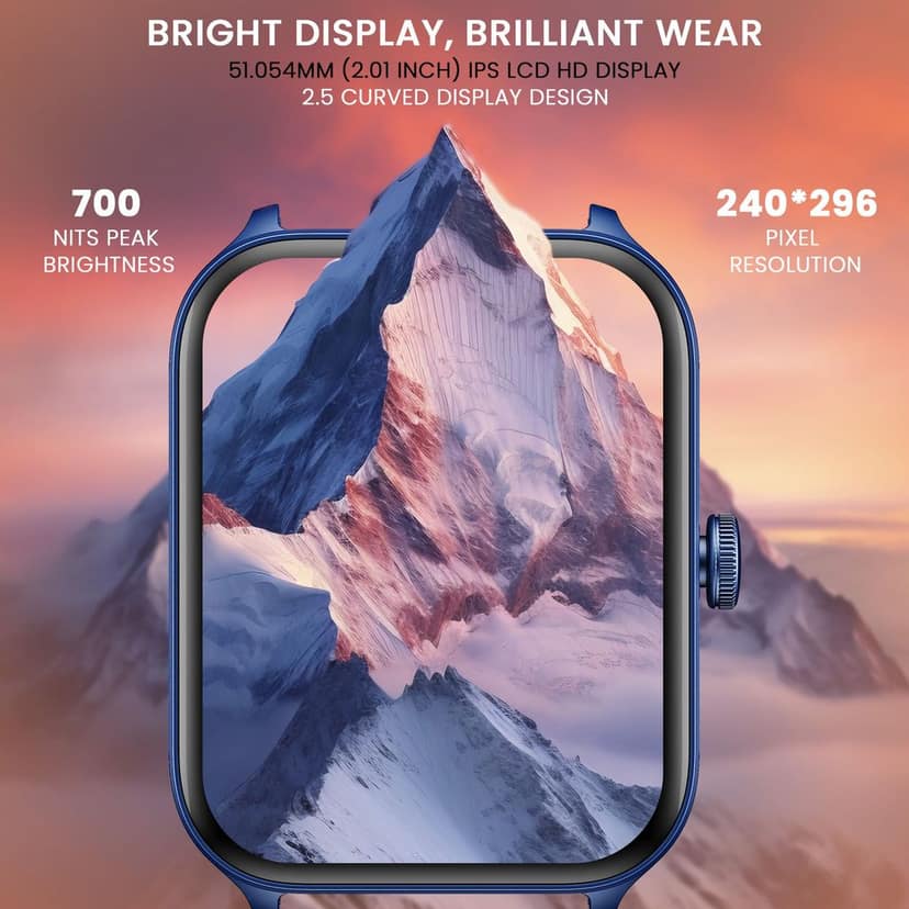 CELLECOR E5 Connect 2.01" IPS HD Display | 700 NITS | BT-Calling | AOD | IP67 | BT v5.4| Smartwatch view 4