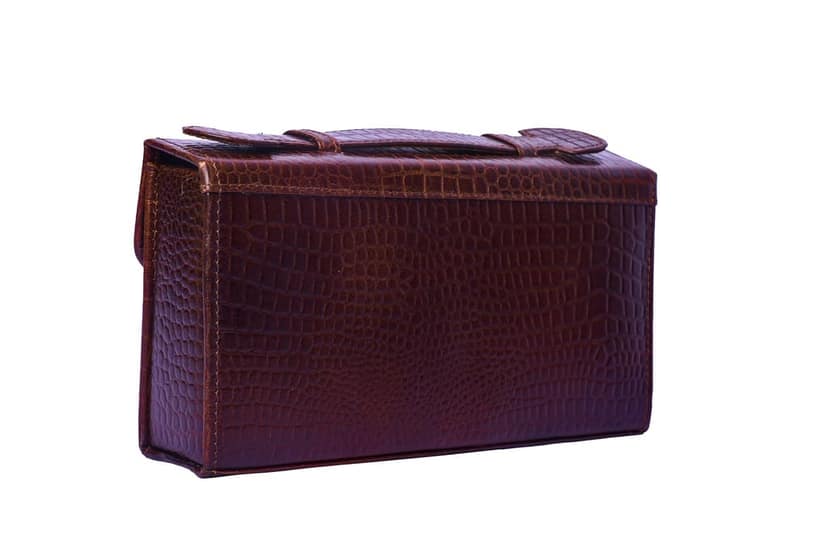 Men's Travel Leather Grooming Kit – Compact Shaving Essentials Set view 6