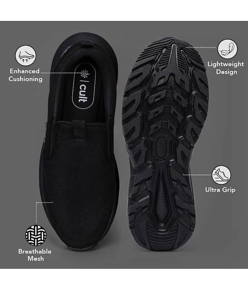 Cult Catalyst Black Men's Sports Running Shoes view 4