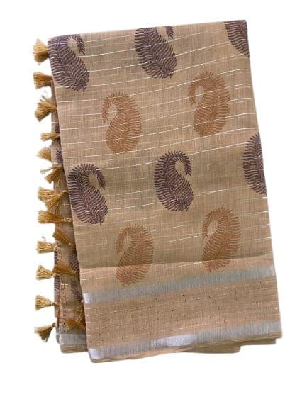 Linen Cotton Saree