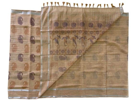 Linen Cotton Saree view 3