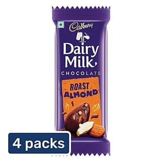 Cadbury Dairy Milk Roast Almond Chocolate Bar, 4x36 g (Multipack) - 36 mL - One unit