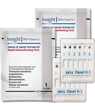 Doa 6 Panel Urine Test Kit - Combo Pack of 2 Cassettes