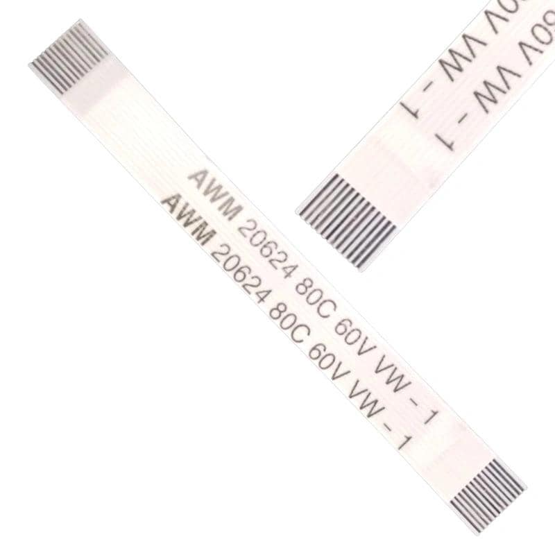 12 Pin 0.5mm Pitch 60mm Same Side Connection FFC Ribbon Flexible Flat Cable