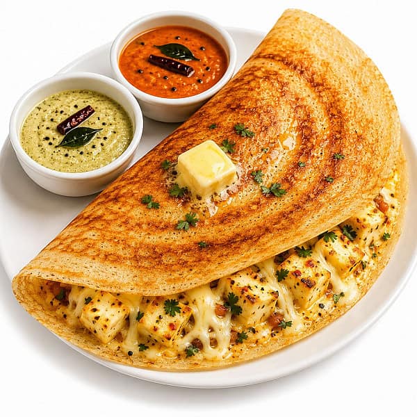 Butter cheese paneer dosa