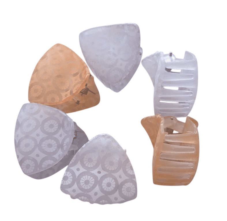 6 Pack Hair Claw Clips - Triangle Hair Clips for Women and Girls