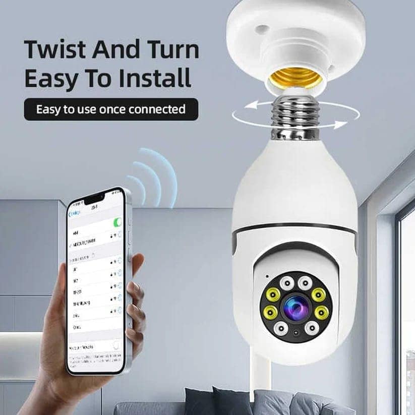V380 Pro Fisheye 360 Degree Panoramic Wireless WiFi IP CCTV Security Camera (Pack of 1) view 5