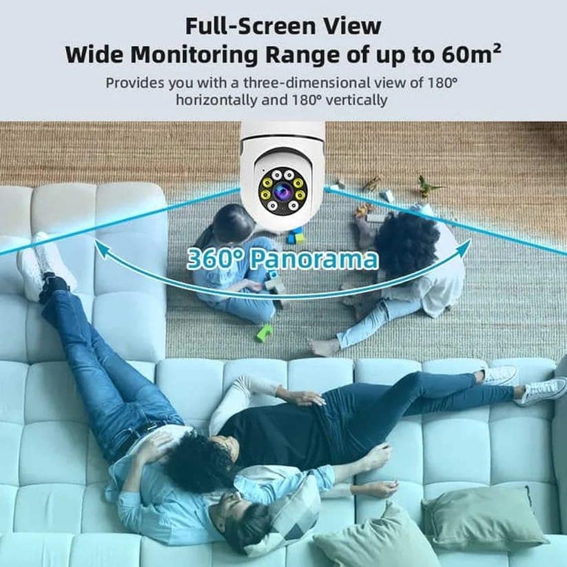 V380 Pro Fisheye 360 Degree Panoramic Wireless WiFi IP CCTV Security Camera (Pack of 1) view 7
