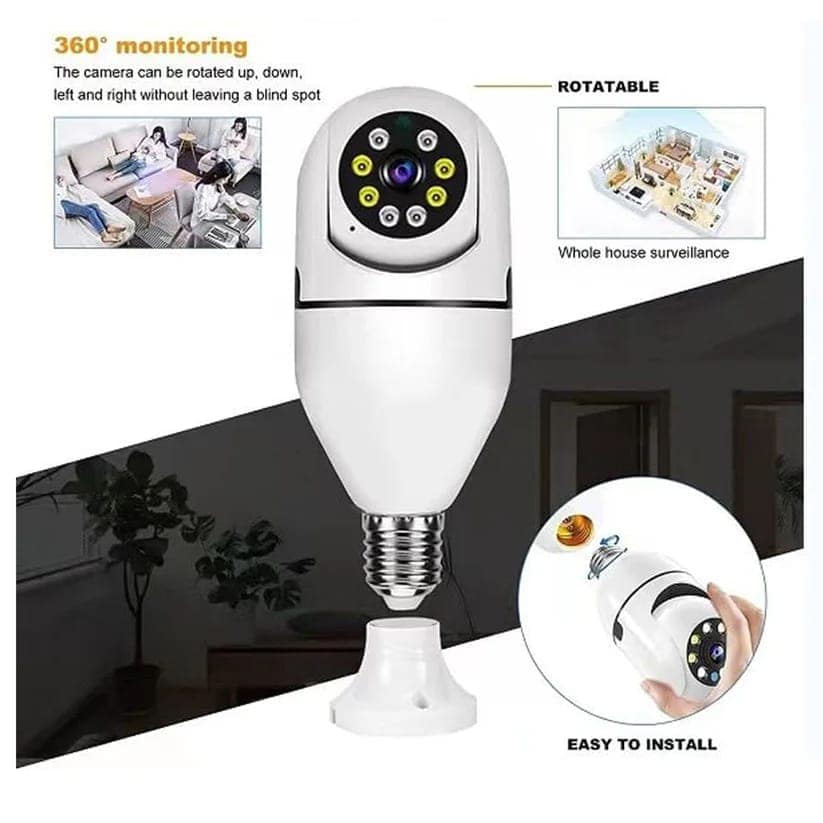 V380 Pro Fisheye 360 Degree Panoramic Wireless WiFi IP CCTV Security Camera (Pack of 1) view 8