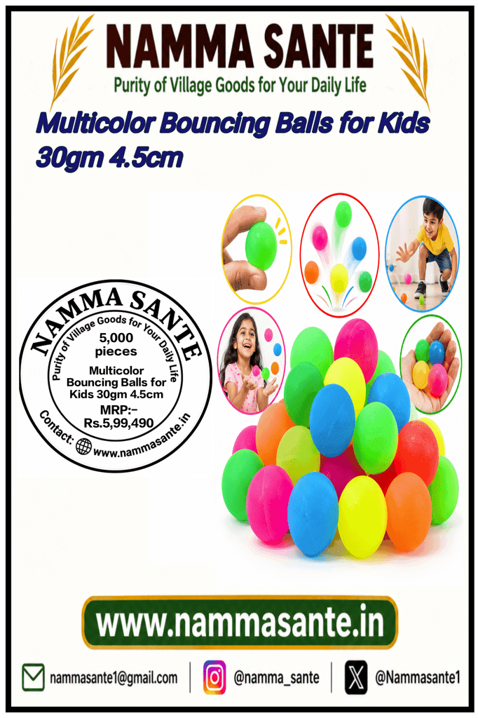 Multicolor Bouncing Balls for Kids 30gm 4.5cm view 4