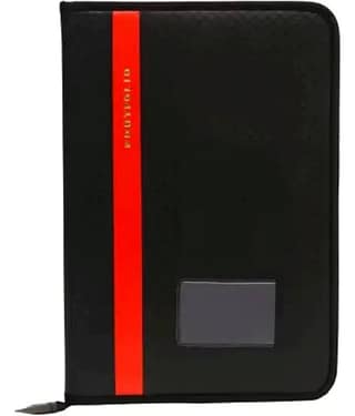 RAVARIYA GRAPHICS - Black Folder Bag ( Pack of 1 )