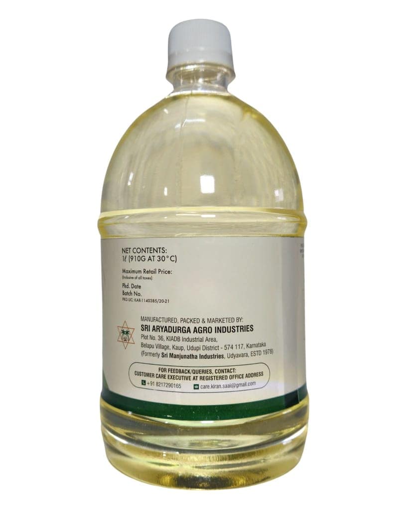 Kiran Coconut Oil Bottle 1L view 7