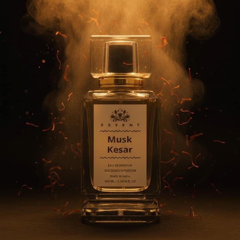 Essent Perfumes Musk Kesar Eau de Parfum (EDP) – Musk Saffron Warm Spicy Long Lasting Perfume – Unisex Fragrance view 3
