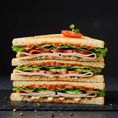 Veg Club Sandwich
