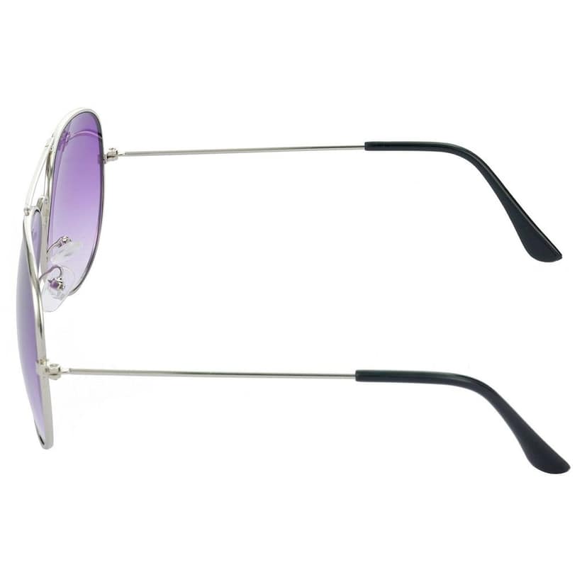 HRINKAR Men Women Boys & Girls Pilot Sunglasses Silver & Green Frame, Violet & Grey Lens (Medium) Pack of - 2 view 4