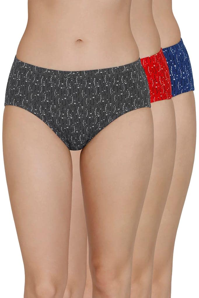 Amante Womens Hipster Printed Panties Pack of 3 view 4