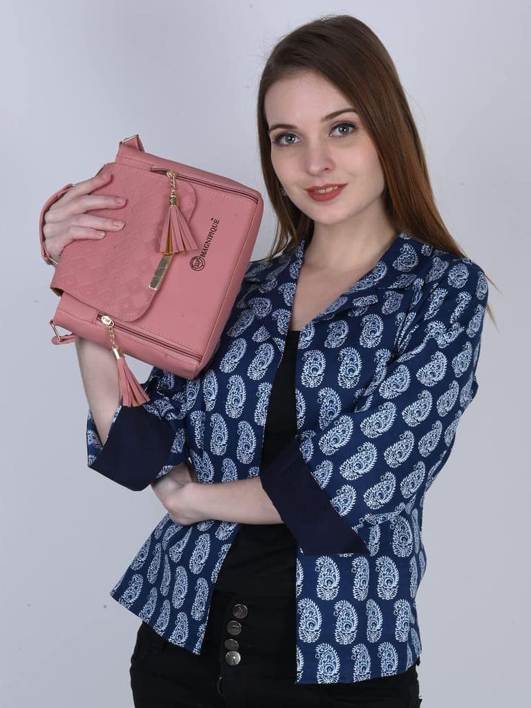 Magnifique Women's Hand/Sling/Side Bag/purse Polyurethane Western (Red) view 5