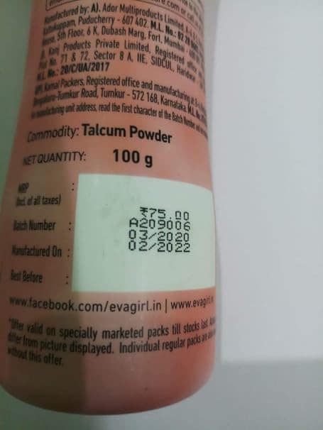 Eva Sweet Talc 100 Gms view 2