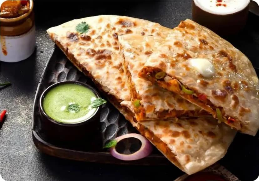Achari Paneer Paratha