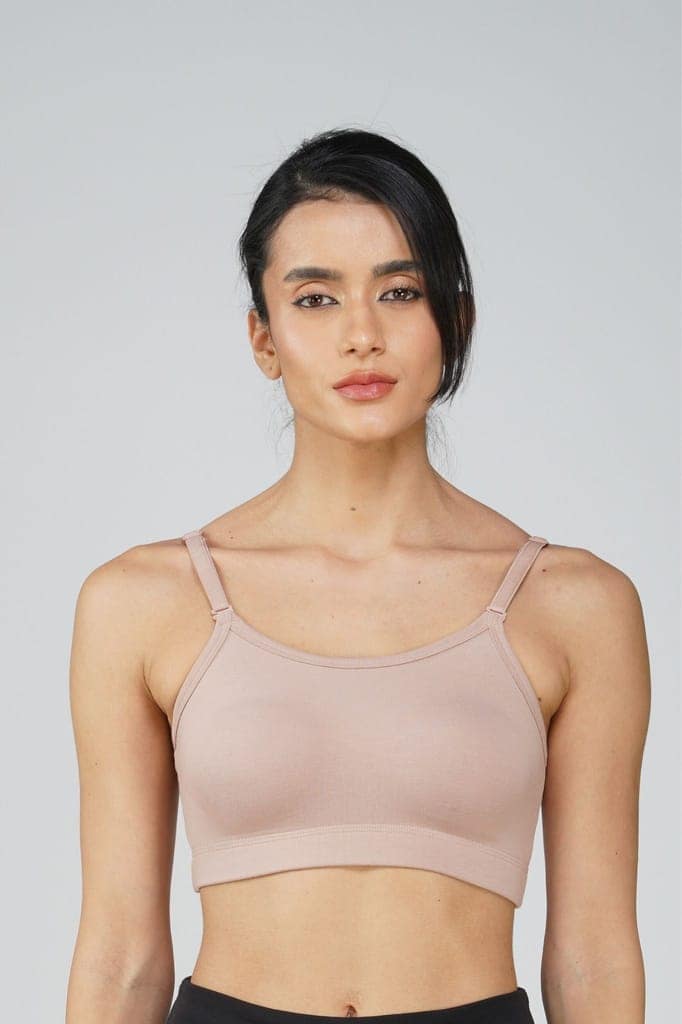 COTTON BRA MOULDED PEACH WHIP view 3