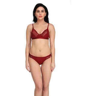 Empisto Branded Brown Color Cotton Fabric Lingerie Set