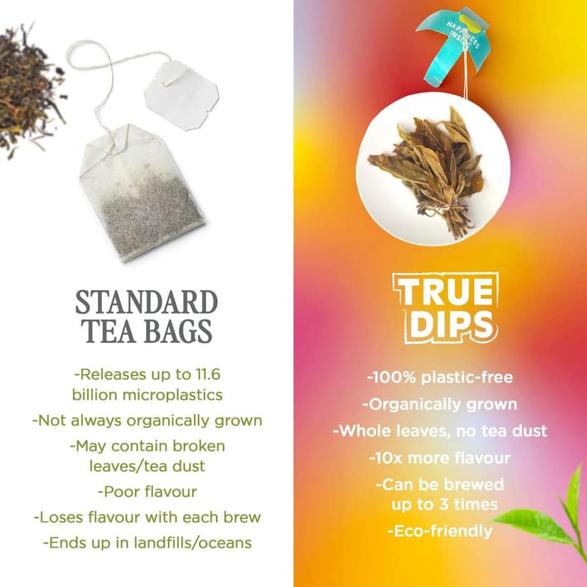 Woolah Rare Tea Assortment Pack - World's 1st Bagless Whole Leaf Organic Tea Dip | 15 pcs | Single Origin Tea | Naturally Anti-Oxidant Properties | Plastic-free | Boosts Energy view 4