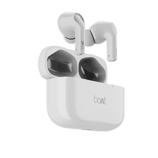boAt Airdopes 163 | Wireless Earbuds with Massive Playback of upto 17 Hour, IPX5 Water & Sweat Resistance, IWP Technology, Type C Interface engrav_Pearl White