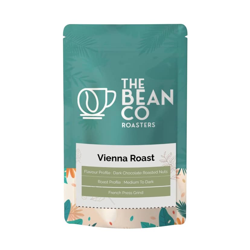 The Bean Co Roasters Vienna Roast Coffee Grounds | Medium-Dark Roast | Aromatic, Full-Bodied & Smooth | Freshly Roasted Premium Coffee For French Press