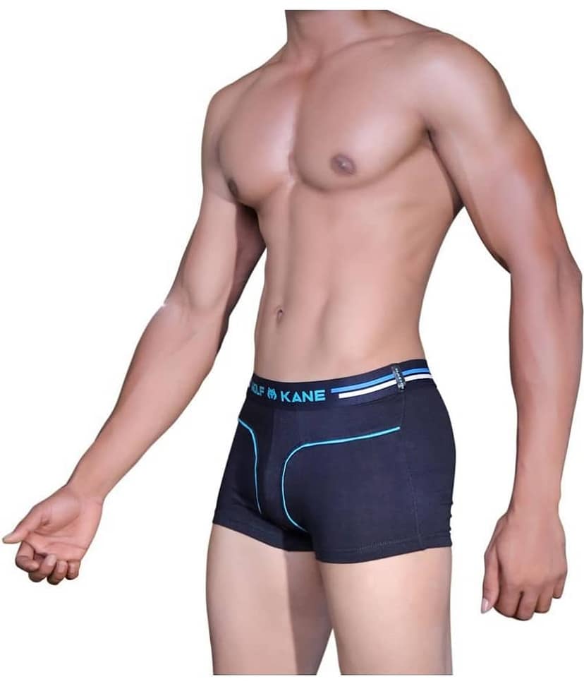 WOLFKANE Pack of 1 Cotton Blend Trunk For Men's ( Black ) view 2