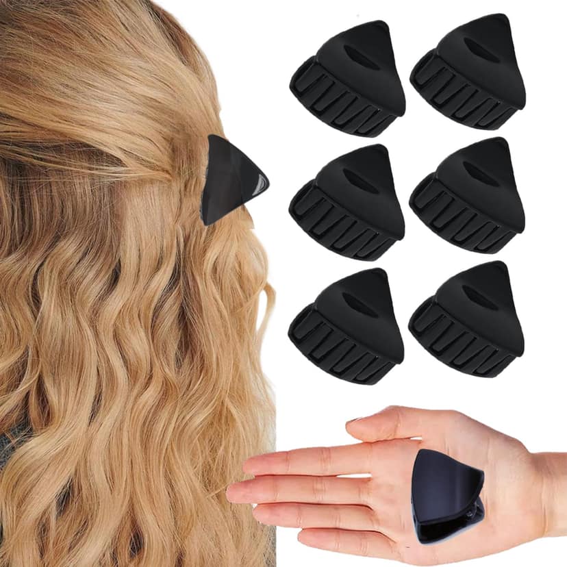 BIRDWARE Hair Accessories Hollow Hair Clips Medium acrylic Clutchers multicolor Butterfly Girls and Women Minimalist Dainty triangle Geometric Clamps Hair Clutchers Metal Hairties - 3 Pcs BIRDWARE Hair Accessories Hollow Hair Clips Medium acrylic Clutche view 2