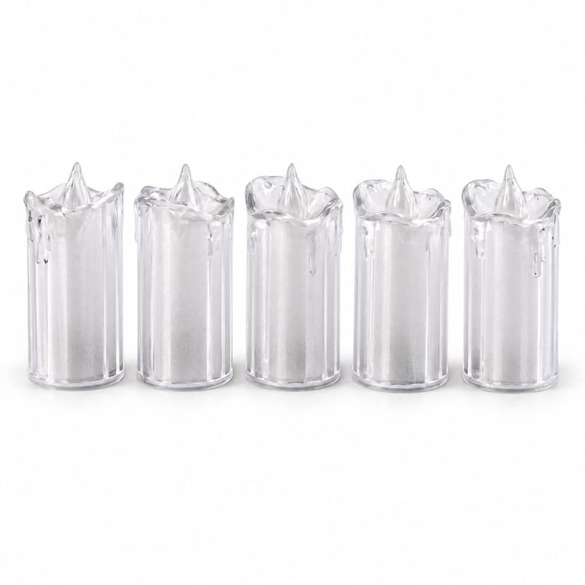 Decorative Flameless LED Candles for Festive Home and Table Decor (5 Pc Set) view 3