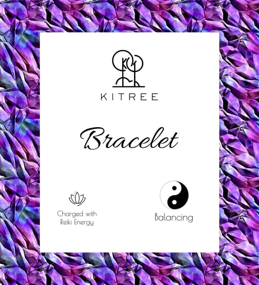 KITREE NATURAL LAVA WITH SEVEN CHAKRAS CRYSTAL BRACELETS 8MM ROUND FOR UNISEX (MULTI COLOR) view 4