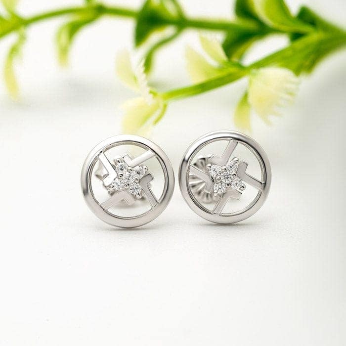 Silver Bouquet Earrings view 3